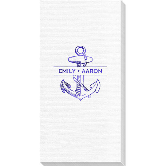 Anchor Name Luxury Deville Guest Towels
